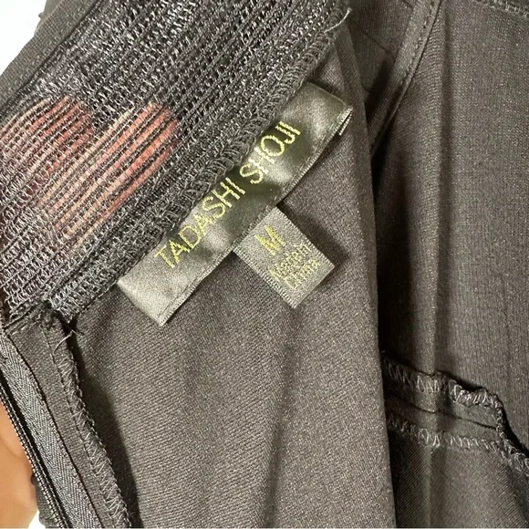 NWT $319 Tadashi Shoji Tabora Off The Shoulder Little Black Dress Size Medium - Picture 11 of 15